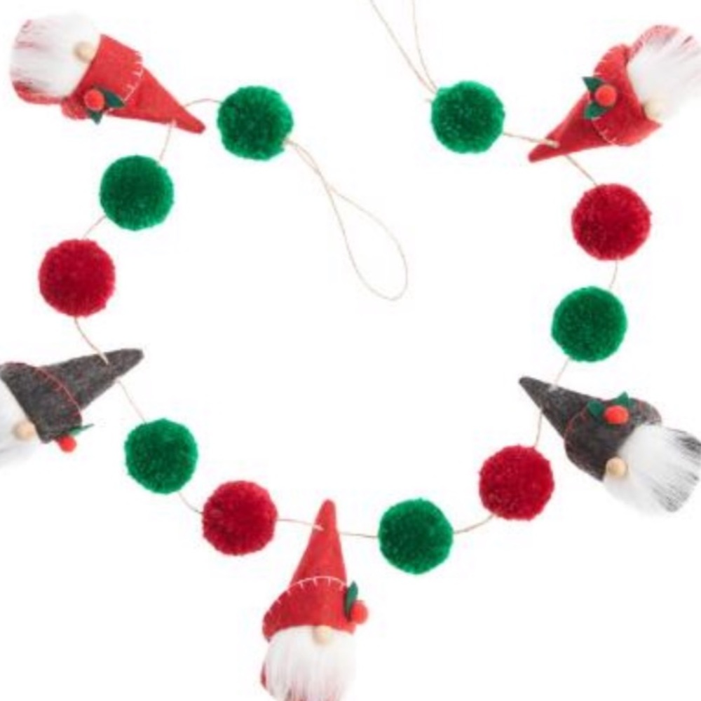 Christmas Gnome and Pom Pom Garland